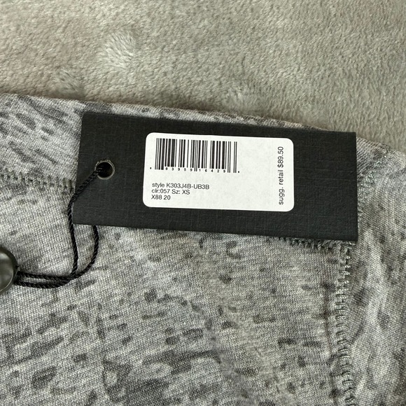 John Varvatos Burnout Pocket Tee T-Shirt Mens XS Heather Gray Stretch $89 NWT - Picture 4 of 8